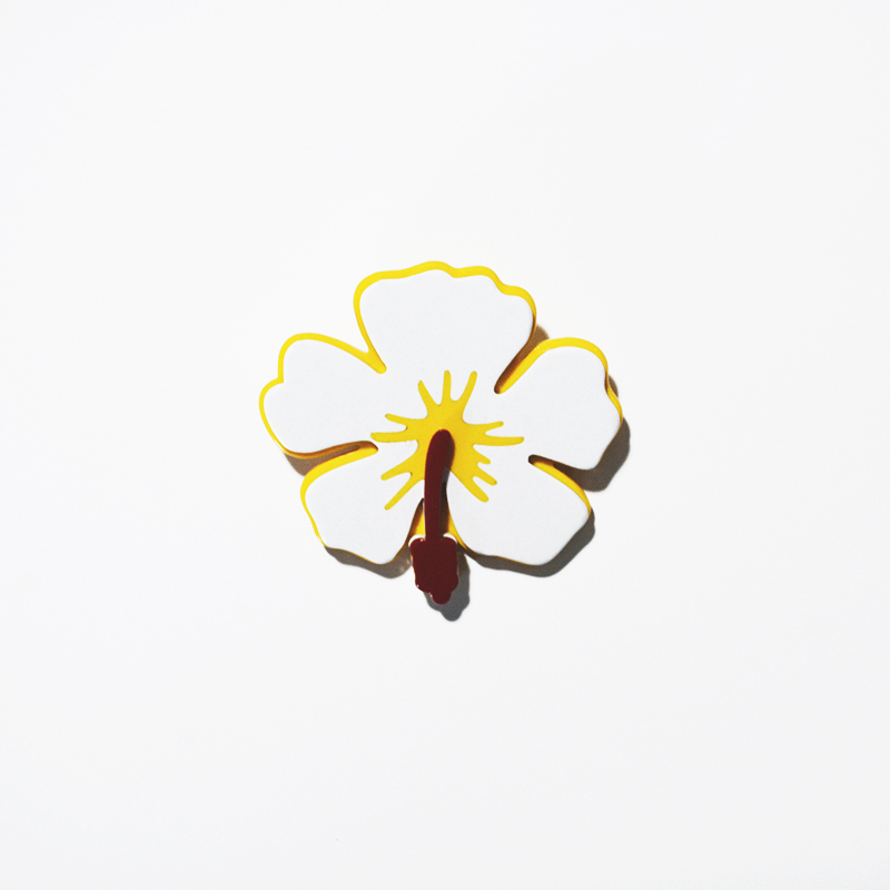 醋酸板材胸针五彩花朵系列造型意大利设计
