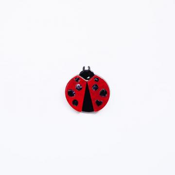 Acetate breastpin animal collection ladybird beetle pattern