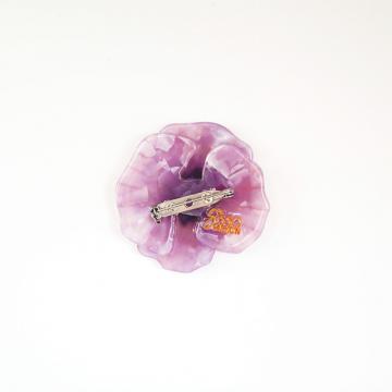醋酸板材胸针动物系列之紫花图案
